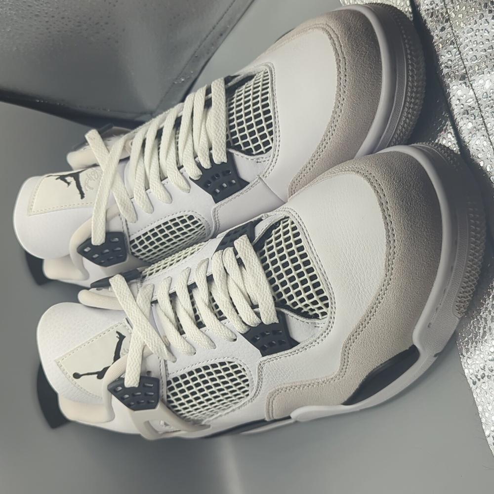 Men's size 10 Jordan 4 Military Black - Picture 14 of 15